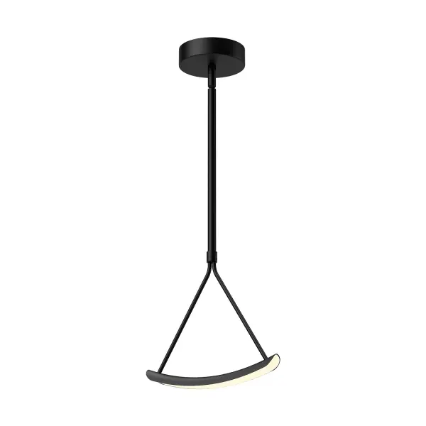 The Mobil pendant brings artistic movement to modern spaces with its wishbone-shaped design that creates a delicate visual balance. Perfect for breaking up linear spaces or adding interest to high ceilings with integrated warm LED lighting.