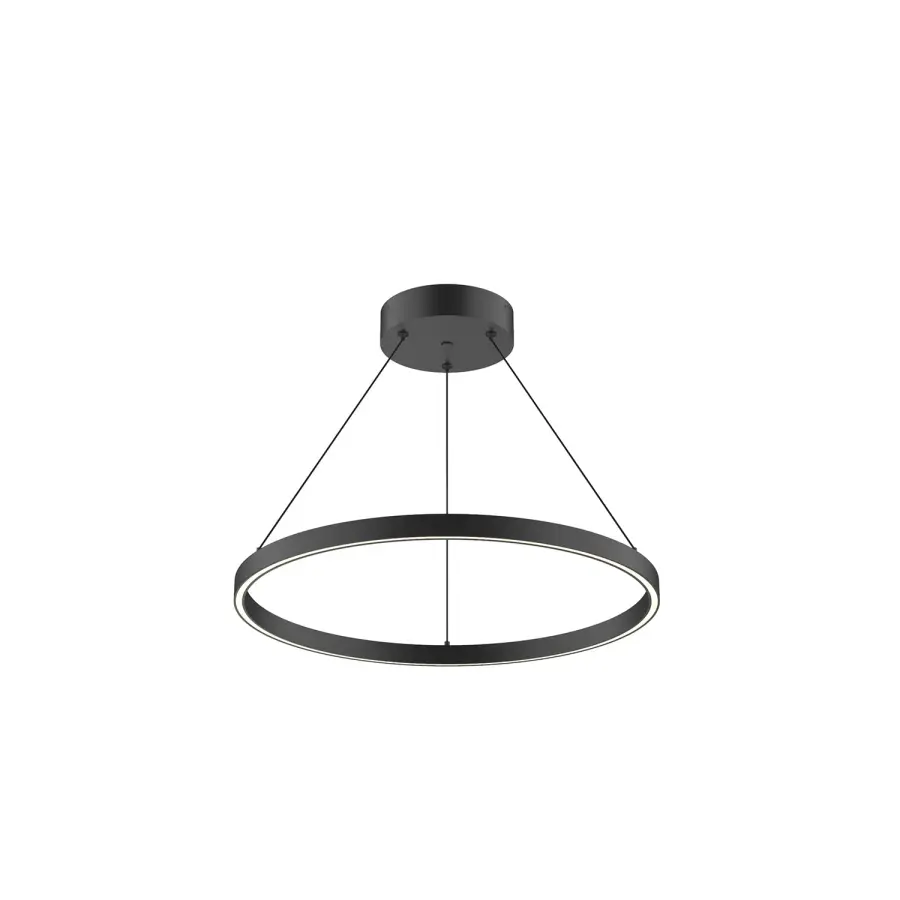 Cerchio LED Pendant in Black