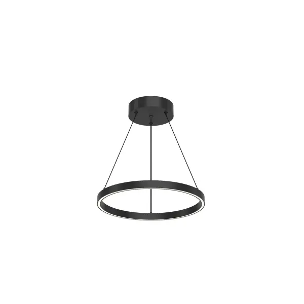 The Cerchio pendant combines clean geometric design with functional up/down illumination. Its extruded aluminum construction and integrated LED deliver modern sophistication for contemporary spaces.
