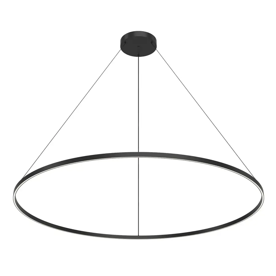 Cerchio LED Linear Pendant in Black