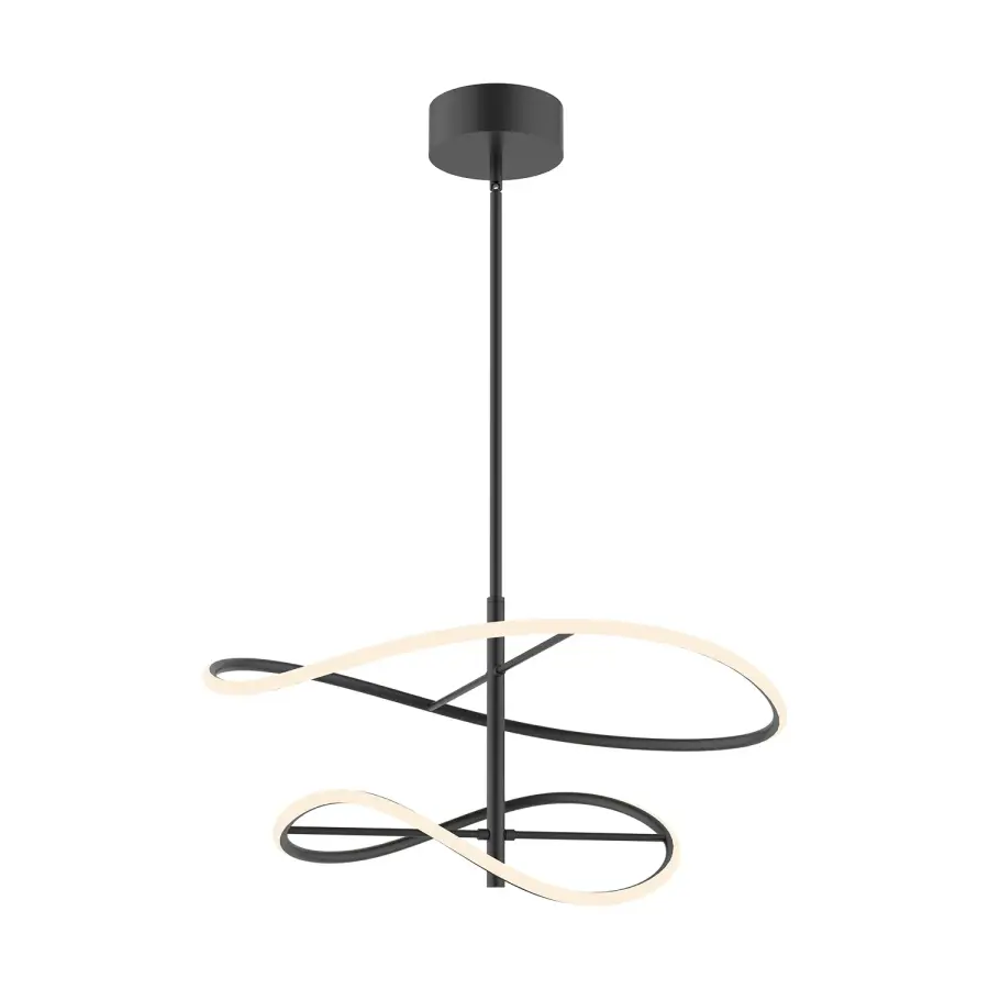 Collide LED Pendant in Black