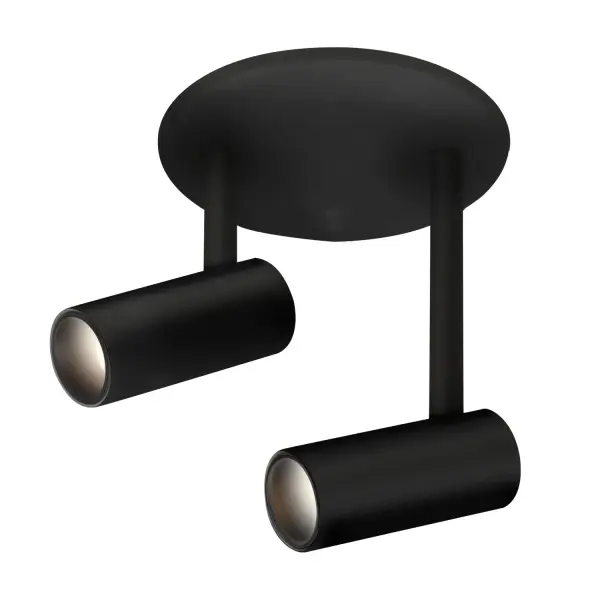 The Downey 2-Head Semi-Flush Mount combines minimalist design with functional versatility. Its compact cylindrical profile and adjustable spot lights make it ideal for task lighting in hallways, entryways, and kitchens.