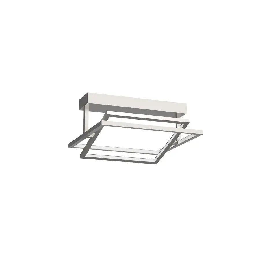Mondrian 16" Semi-Flush Mount in Brushed Nickel - Image 4