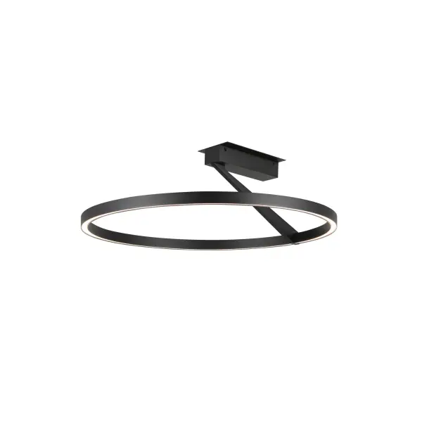Roda LED Semi-Flush Mount in Black