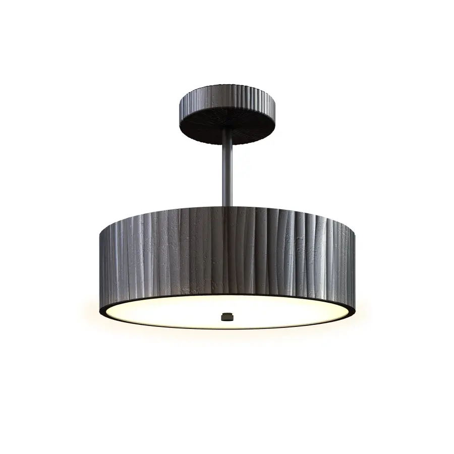Kensington 12-Inch Semi-Flush Mount in Vintage Brass - Image 4