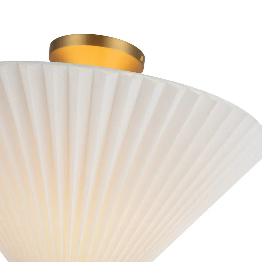 Bridgette 16-Inch Semi-Flush Mount in Brushed Gold - Image 4