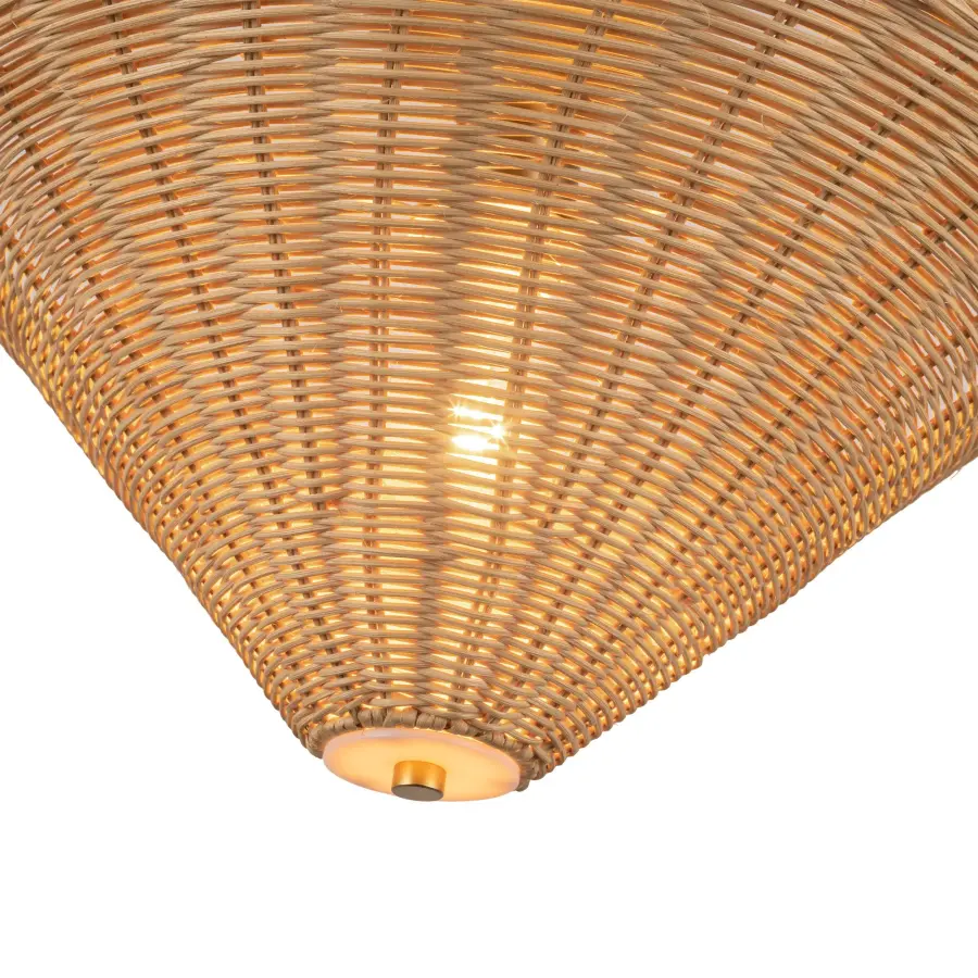 Bridgette 16-Inch Semi-Flush Mount in Brushed Gold - Image 9