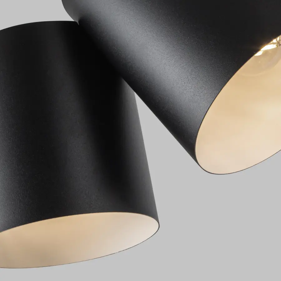 Keiko 14-Inch Semi-Flush Mount in Matte Black - Image 4