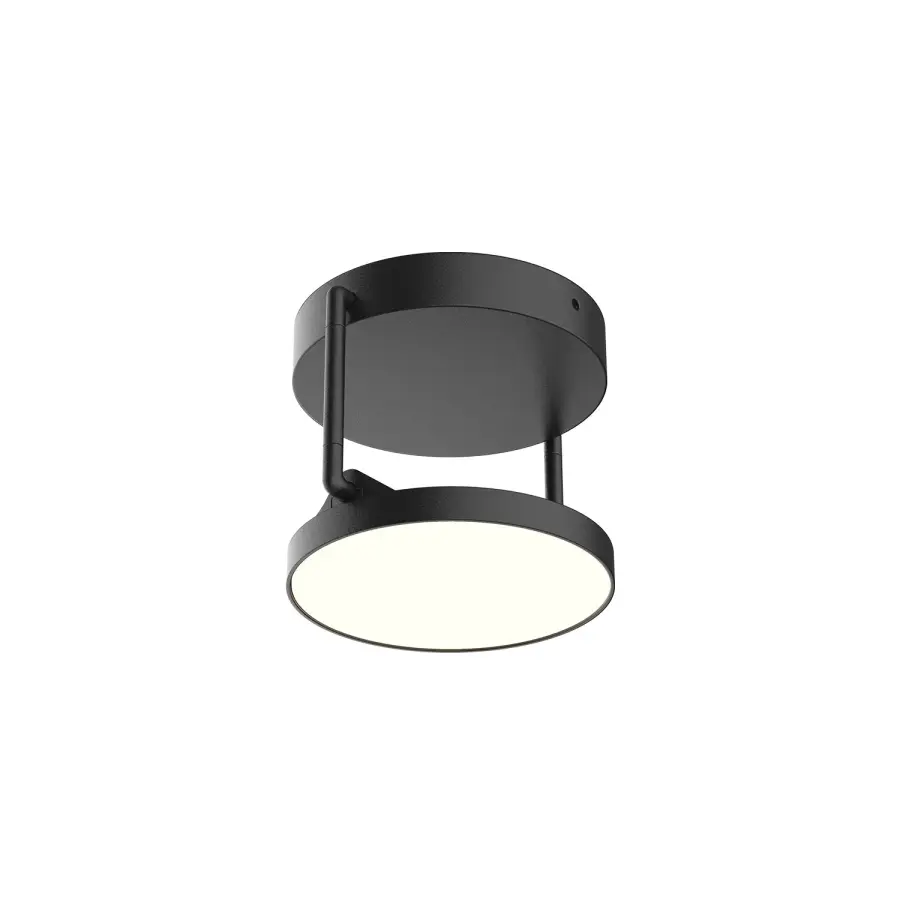 Novel LED Semi Flush Mount in Black