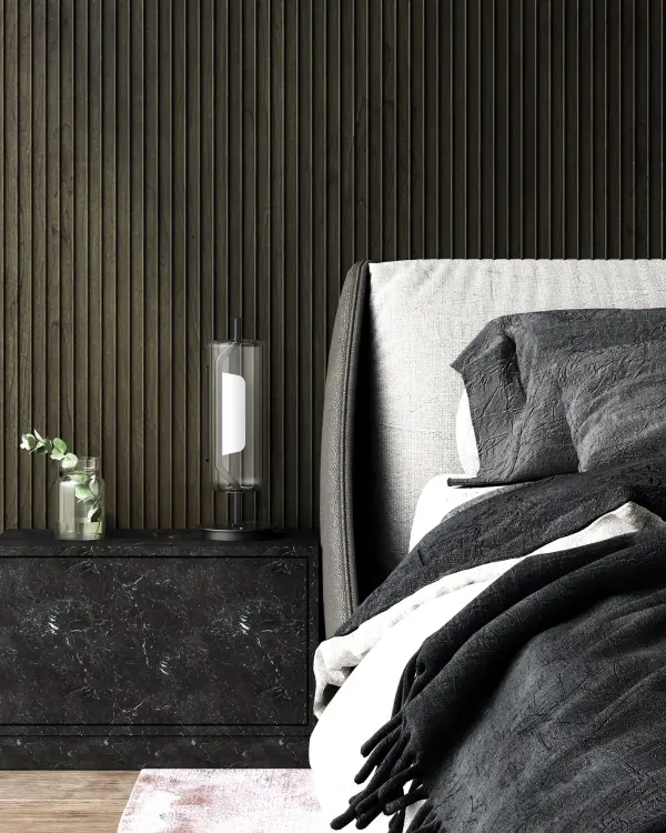 The Hilo table lamp combines clean modern design with innovative light guide technology for brilliant omni-directional illumination. Its cylindrical glass shade and brushed gold finish create an airy, sophisticated look. - alternate view