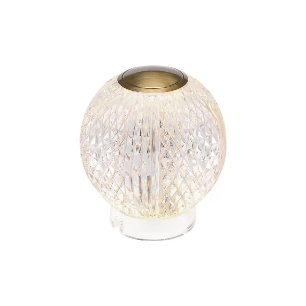 The Marni portable lamp combines sophisticated transitional styling with modern functionality. Featuring integrated LED lighting, rechargeable battery, and intuitive tap dimming, this compact lamp delivers warm ambiance anywhere.