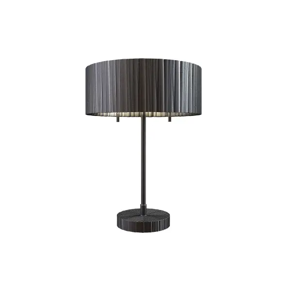 The Kensington table lamp brings sophisticated texture and metallic elegance to any space. Its jewelry-inspired steel elements and Urban Bronze finish create visual interest while maintaining transitional versatility.