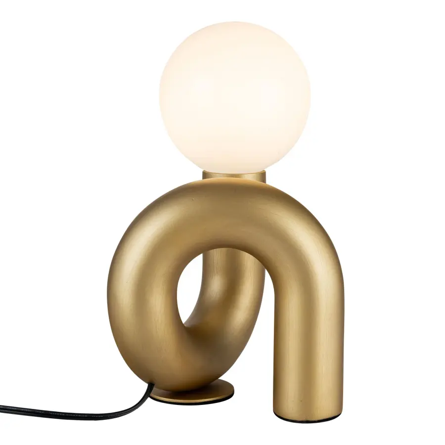 Eclectic Table Lamp with Organic Swirling Design and Customizable Lighting - Image 2