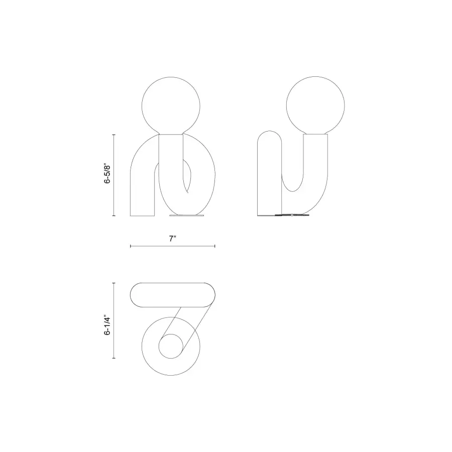 Eclectic Table Lamp with Organic Swirling Design and Customizable Lighting - Image 13