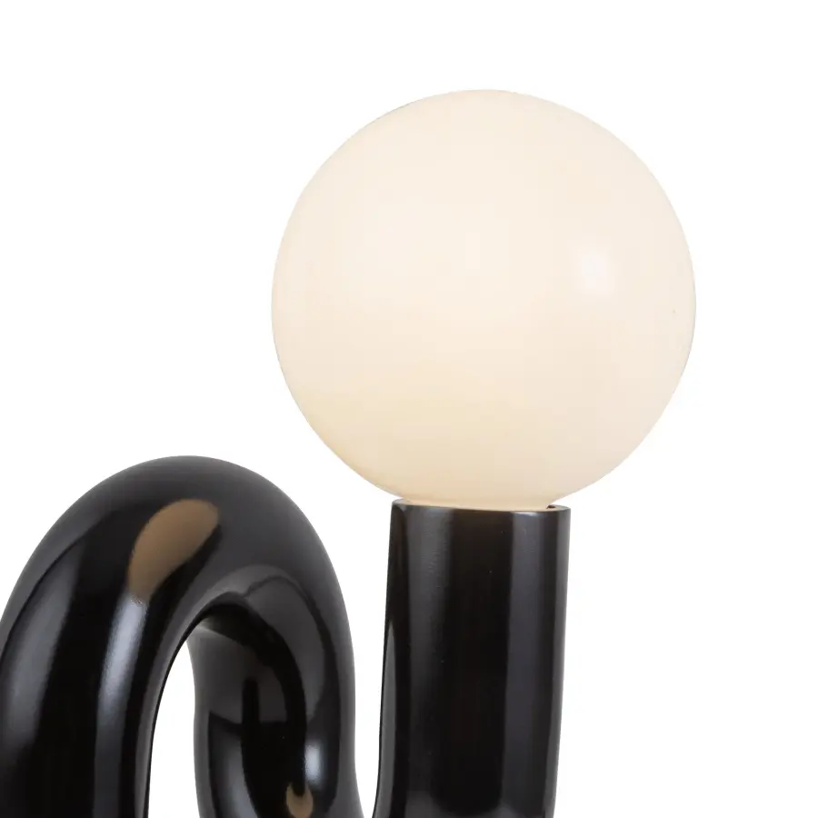 Eclectic Table Lamp with Organic Swirling Design and Customizable Lighting - Image 7