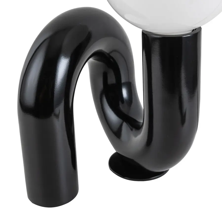 Eclectic Table Lamp with Organic Swirling Design and Customizable Lighting - Image 9