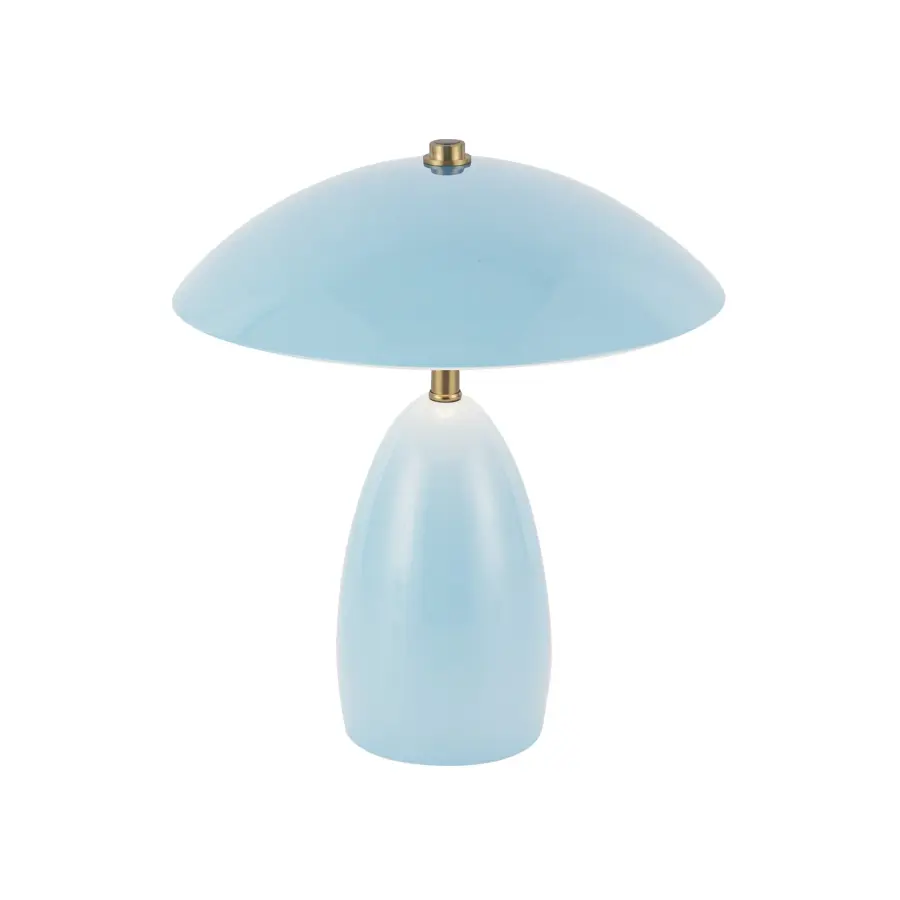 Vibrant Pine Green Table Lamp Adds Bold Color & Warm LED Light - Image 4