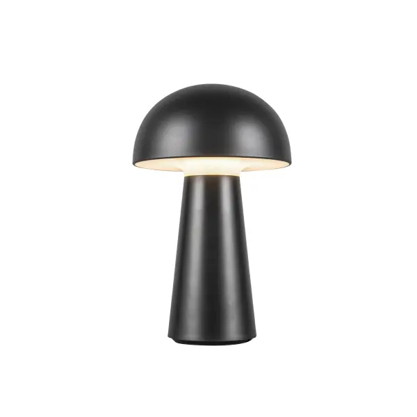 The Asher brings iconic mushroom-style design into the modern era with integrated LED technology and rechargeable battery. Perfect for flexible lighting needs across any room, this compact 8-inch lamp combines portability with timeless mid-century aesthetics.