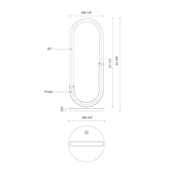 Sleek Contemporary Table Lamp with Integrated LED Warmth - Image 9