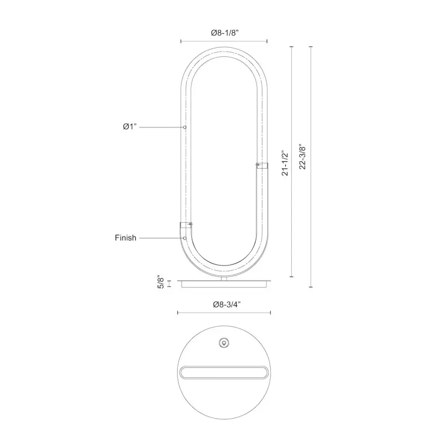 Sleek Contemporary Table Lamp with Integrated LED Warmth - Image 9