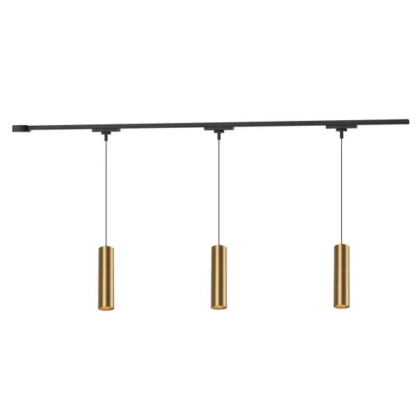 The Trilo Remuda 3-Head Track Pendant combines modern simplicity with exceptional versatility. Its integrated LED system and adjustable wire configuration make it perfect for customizing lighting in kitchens, dining areas, and hallways.