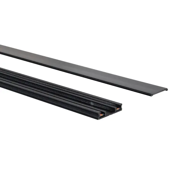 The Trilo Track Rail delivers a sleek, minimalist profile that sits nearly flush with walls and ceilings. At 39 inches, it offers flexible configuration options with customizable covers for a clean, modern aesthetic.