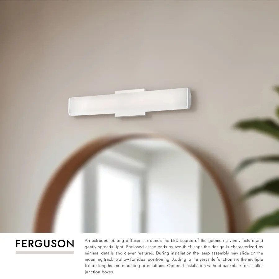 Sleek Modern Vanity Light with Adjustable Positioning - Image 3