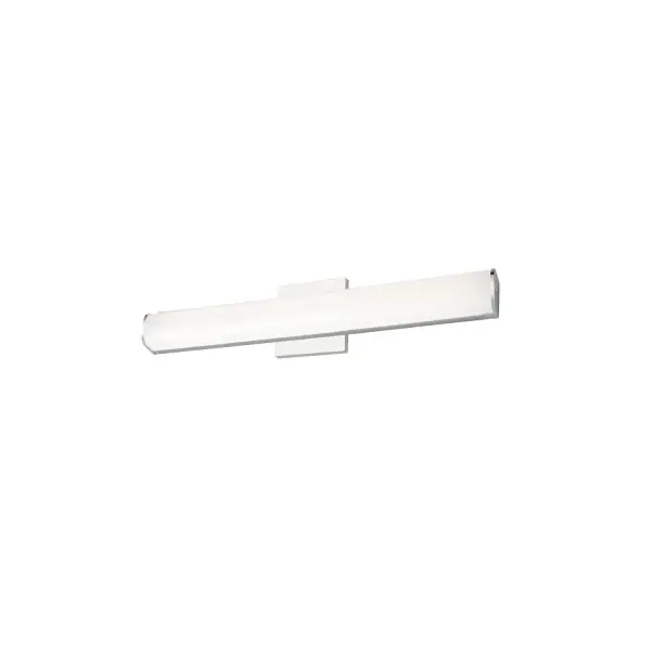 The Longitude vanity light combines minimalist design with practical functionality. Its extruded rounded diffuser provides even, glare-free illumination while the sliding lamp assembly allows precise positioning during installation.