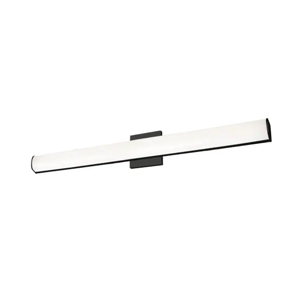 The Longitude vanity light combines minimalist geometric design with practical functionality. Its extruded diffuser provides even, warm LED illumination while the adjustable mounting track allows perfect positioning during installation.