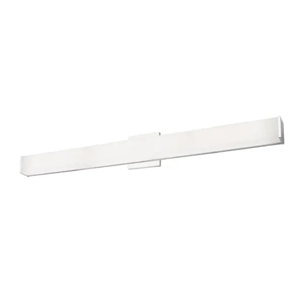 The Jane vanity light combines minimalist design with practical functionality. Its 36-inch extruded square diffuser provides even, warm LED illumination while the innovative sliding lamp assembly allows precise positioning during installation.