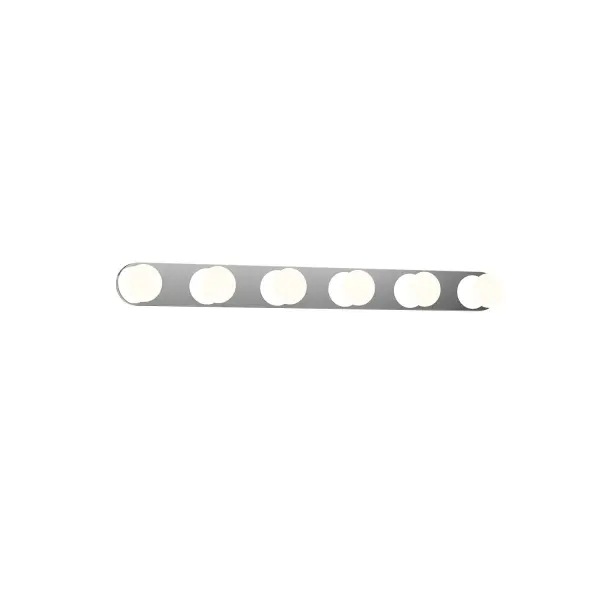 The Rezz 25-inch vanity light combines contemporary styling with practical LED illumination. Its warm 3000K color temperature and dimmable functionality make it ideal for bathroom vanities and powder rooms. - alternate view