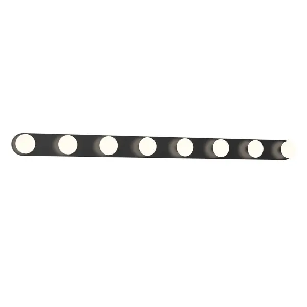 The Rezz 36-inch vanity light combines contemporary styling with practical LED illumination. Its warm 3000K color temperature and dimmable functionality make it ideal for bathroom vanities and hallways. - alternate view