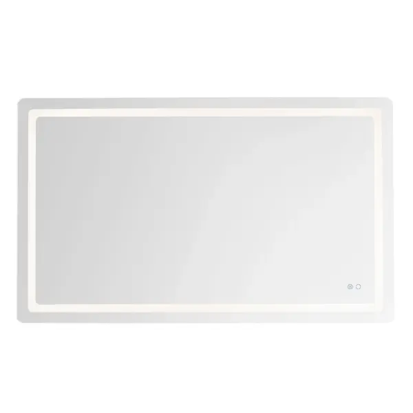 The Seneca 60-inch LED vanity mirror combines elegant frameless design with practical functionality. Five selectable color temperatures and touch-controlled dimming make it perfect for makeup application and grooming.