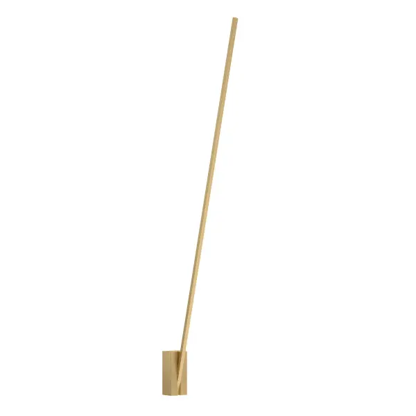 The Lever wall sconce makes a bold statement with its oversized 60-inch illuminated arm that cantilevers from a precision-machined mount. Its adjustable angle allows customization of light spread, while the sleek linear profile adds contemporary sophistication.