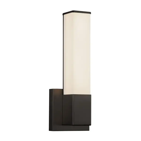 The Vivi 14-inch vanity light combines contemporary design with practical functionality. Its rectangular profile with square metal accents delivers architectural sophistication, while the 5-position CCT switch lets you dial in the perfect lighting temperature from warm 2700K to cool 5000K. Integrated LED technology means no bulb changes, and the opal diffuser ensures even, shadow-free illumination ideal for grooming tasks.