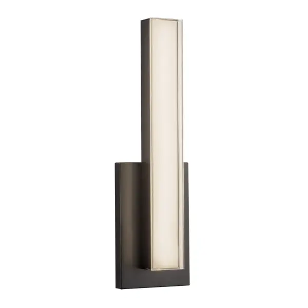 The Garland vanity light combines minimalist design with practical functionality. Its integrated LED with 5 color temperature options and double-wall diffuser provides customizable, glare-free illumination perfect for grooming tasks.