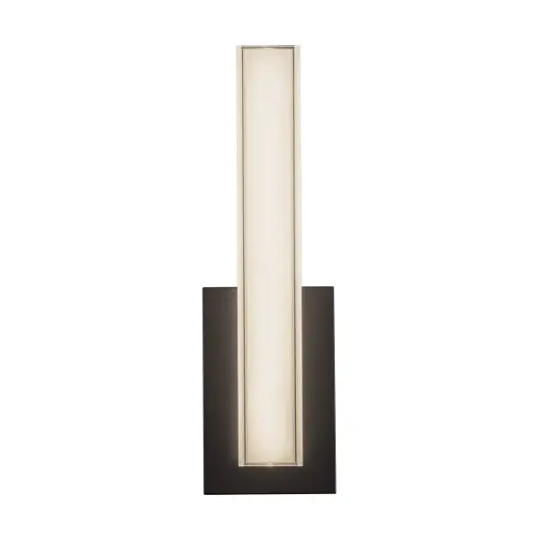 The Garland vanity light combines minimalist design with practical functionality. Its integrated LED with 5 color temperature options and double-wall diffuser provides customizable, glare-free illumination perfect for grooming tasks. - alternate view