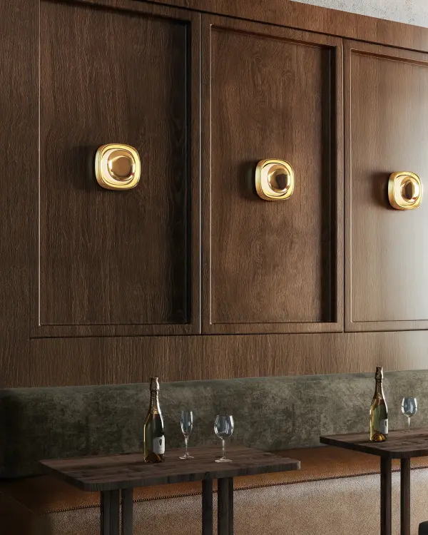 Branch Creative's Pebble sconce combines organic form with modern simplicity in a seamless 8-inch design. Features selectable LED color temperature (2700K-5000K) and dual mounting options for walls or ceilings. - alternate view