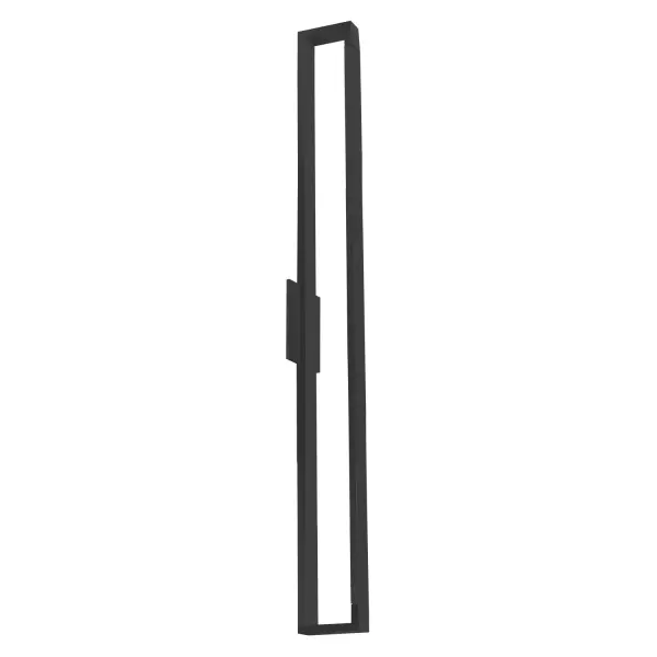 Rectangular machined aluminum heat-sink. Lightly textured powder-coat finish. Inset opal polymeric diffuser. Adjustable directional light with rotational arm. Custom options available. Collection: Swivel Sub-Brand: KUZCO Finish: Black Glass: Frosted acrylic diffuser Width: 4.38" Height: 47.25" Length: 47.25" Weight: 6.10 lb Extension from Wall: 4.00" Canopy: W4.375" x H5.125" x E0.5" Maximum Wattage: 52.00 W Bulb Type: Module Bulb Base: AC Light Source: LED Light Output: 4420.00 lm Delivered Lumens: 3274.00 lm Color Temperature: 3000 K CRI: 90 Rated Average Life: 50,000 Voltage: 120.00 V Material: Aluminum + Acrylic Country of Origin: China Safety Listing: ETL Safety Rating: Dry LED Manufacturer Warranty: 5 Years Spec Sheet Instructions