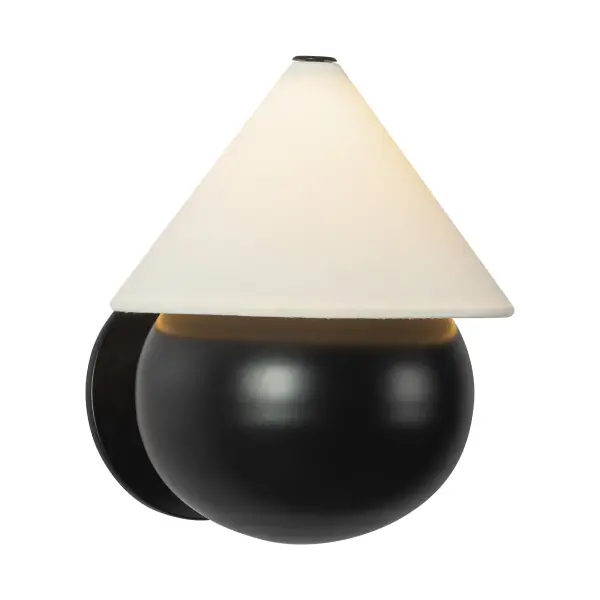 The Rowan wall/vanity light combines playful vintage pottery aesthetics with modern LED convenience. Its sculptural four-legged base and crisp white linen shade create a charming focal point, while integrated selectable LED (2700K-5000K) eliminates bulb replacement and allows perfect ambiance customization.