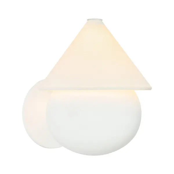 The Rowan wall/vanity light combines playful vintage pottery aesthetics with modern LED convenience. Its sculptural four-legged base and crisp white linen shade create a charming focal point, while integrated selectable LED (2700K-5000K) eliminates bulb replacement and allows perfect ambiance customization. - alternate view