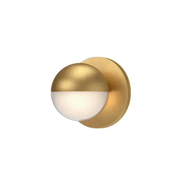 Pluto LED Wall Sconce in Brushed Gold