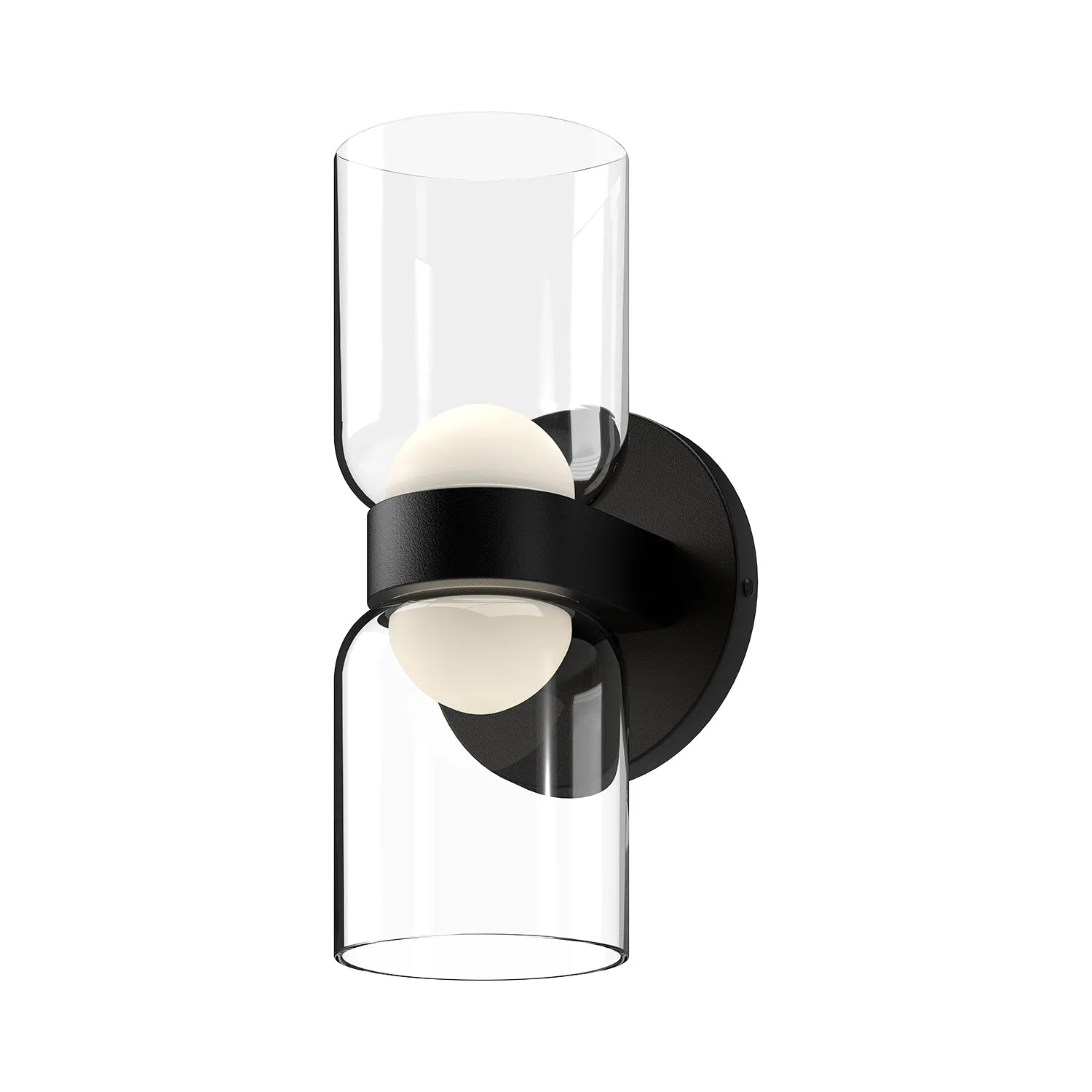Cedar LED Wall Sconce in Brushed Gold/Clear