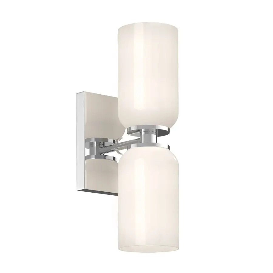 Nola Two Light Wall Sconce in Black