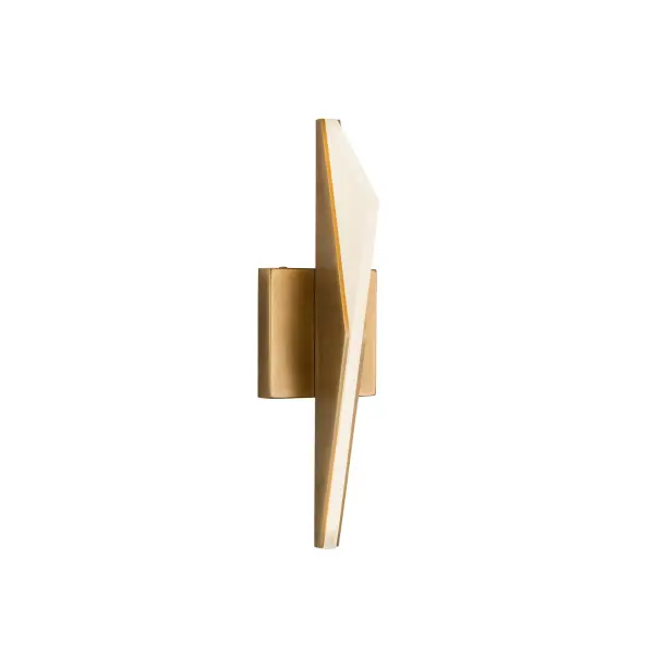 The Tachi wall sconce brings geometric sophistication with Japanese blade-inspired design. Features integrated LED with light guide technology and frosted acrylic diffusers for even illumination. Versatile mounting and dimmable functionality.