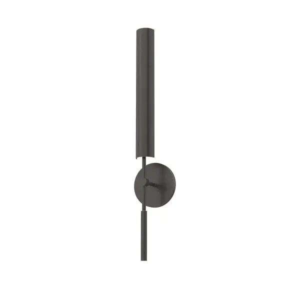 The Astrid vanity light brings nostalgic Mid-Century Modern design into contemporary spaces with integrated LED bars that twist for directional lighting. Perfect for bathrooms and hallways with its 25-inch span.