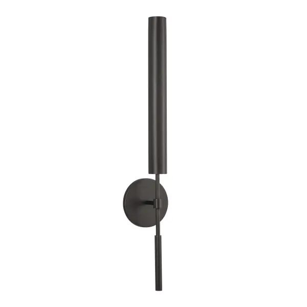 The Astrid vanity light brings nostalgic Mid-Century Modern design into contemporary spaces with integrated LED bars that twist for directional lighting. Perfect for bathrooms and hallways with its 25-inch span. - alternate view