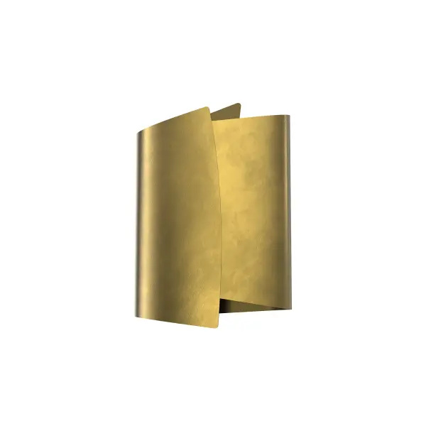 The Parducci brings artistic sophistication to bathroom and hallway lighting with its origami-inspired design and vintage brass finish. Perfect for adding a touch of luxury to transitional spaces.