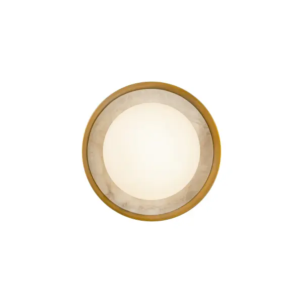 The Alonso combines forged metal with carved alabaster shades for a stunning blend of traditional craftsmanship and modern design. Integrated LED provides warm illumination while natural alabaster variations ensure each piece is unique.