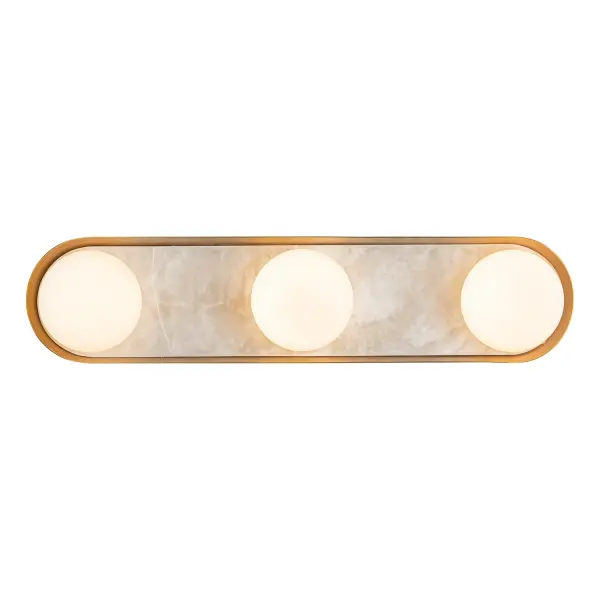 The Alonso combines forged metal in Urban Bronze with hand-carved alabaster shades for a stunning blend of traditional craftsmanship and modern design. Integrated LED provides warm illumination perfect for bathrooms and entryways.